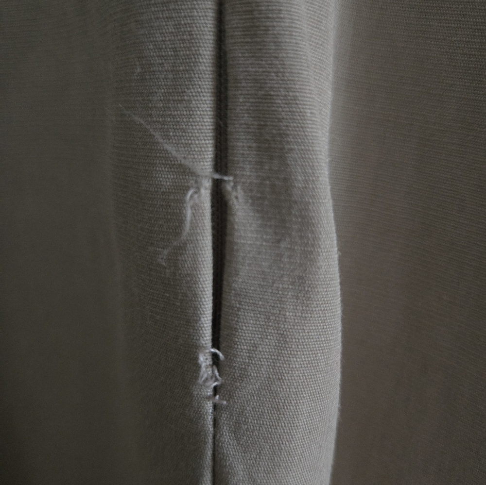 Designer Jean-Claude Poitras 90s Sleeveless Tan Button-Front Dress - Picture 10 of 11